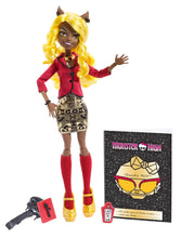 Load image into Gallery viewer, Monster High Frights, Camera, Action! Clawdia Wolf Doll