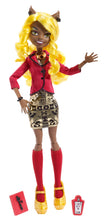 Load image into Gallery viewer, Monster High Frights, Camera, Action! Clawdia Wolf Doll