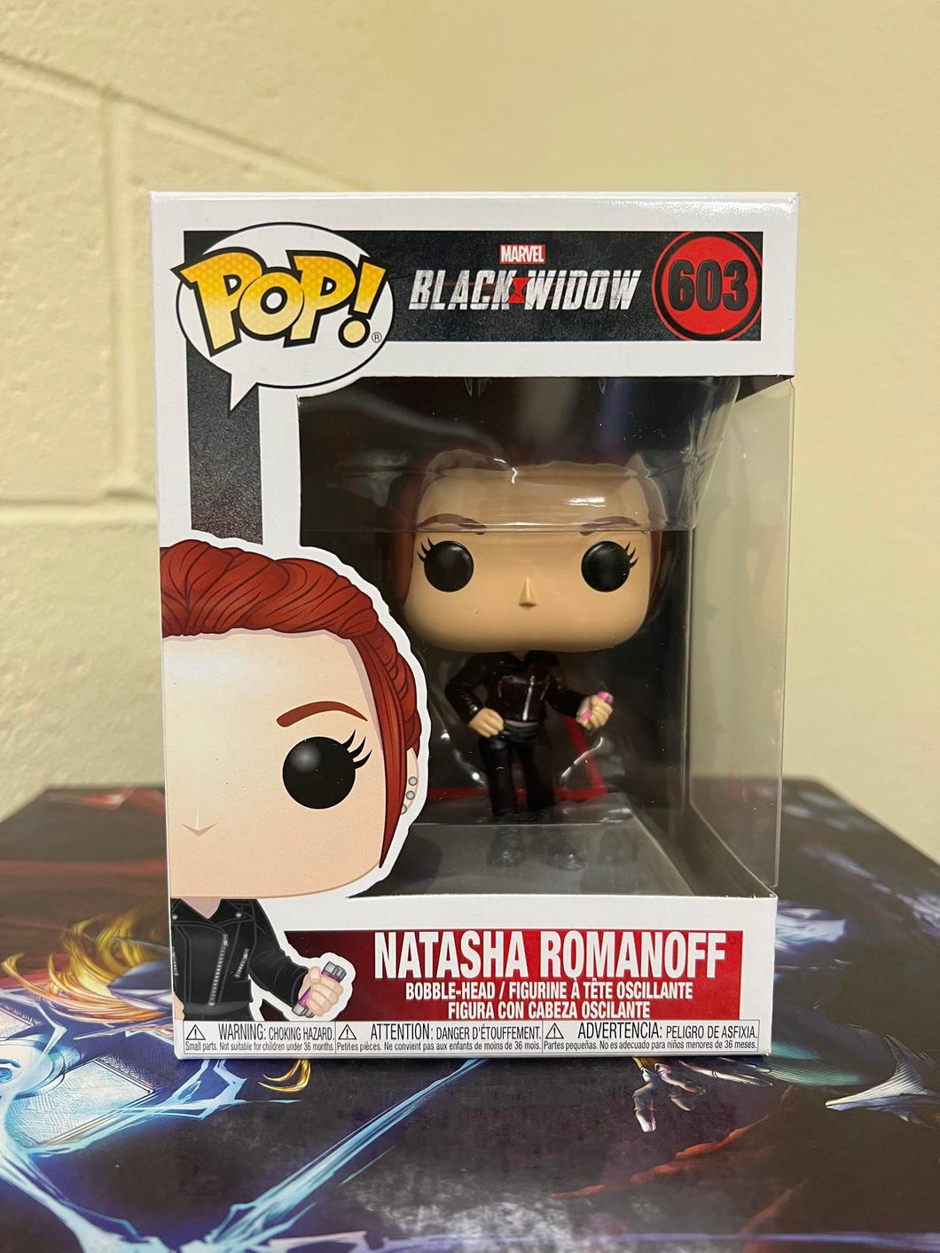 Funko POP! Marvel: Black Widow  NATASHA ROMANOFF Figure #603 w/ Protector