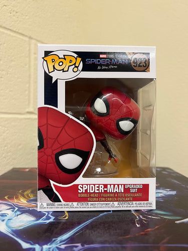 Funko POP! Marvel: Spider-Man SPIDER-MAN Upgraded Suit Figure #923 w/ Protector