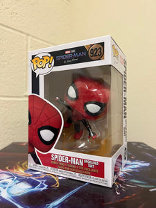 Funko POP! Marvel: Spider-Man SPIDER-MAN Upgraded Suit Figure #923 w/ Protector