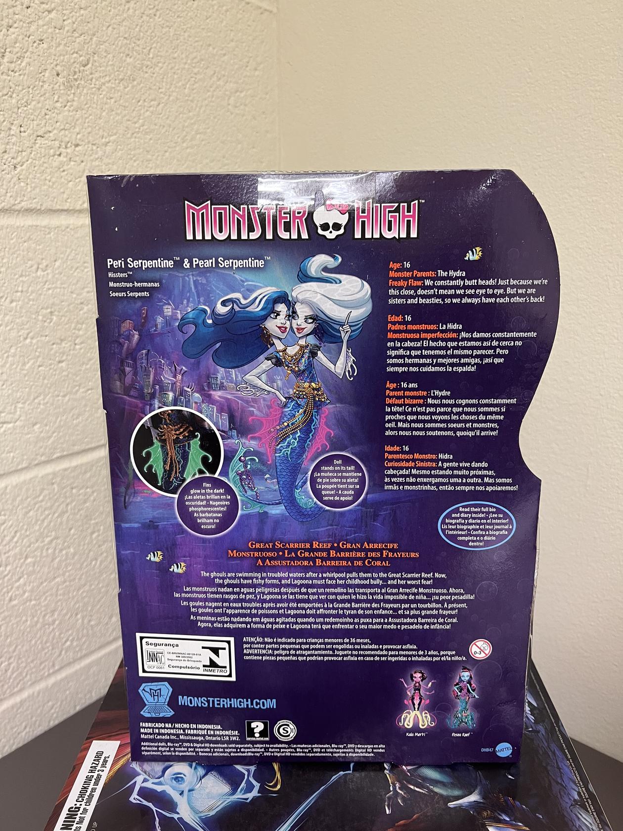 Monster High Great Scarrier Reef Peri/pearl Serpent Doll - Manias da Karla  do  - Loja Virtual