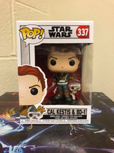 Load image into Gallery viewer, Funko  POP! Star Wars CAL KESTIS &amp; BD-1 Figure #337 w/ Protector