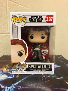 Funko  POP! Star Wars CAL KESTIS & BD-1 Figure #337 w/ Protector