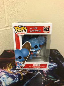 Funko POP! Animation: Simpsons ITCHY Figure #903 w/ Protector