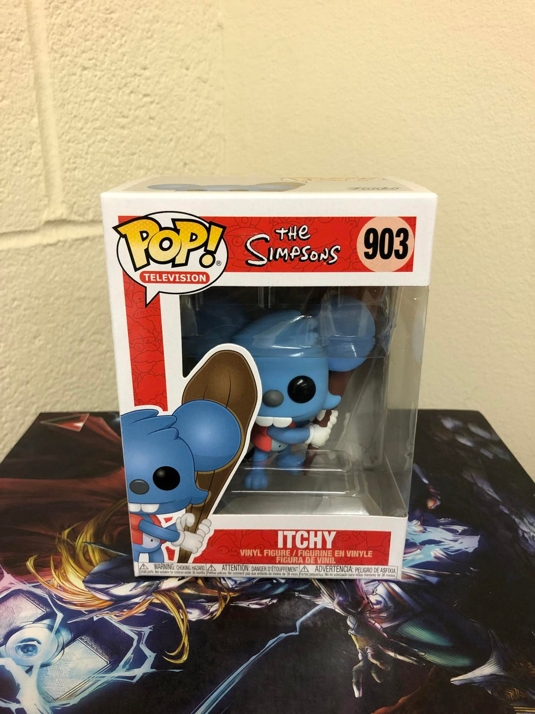Funko POP! Animation: Simpsons ITCHY Figure #903 w/ Protector