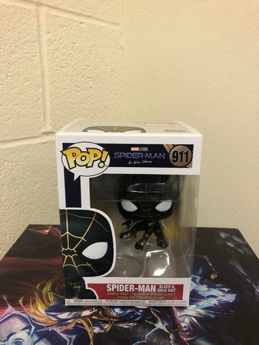 Funko POP! Spider-Man No Way Home SPIDER-MAN in Black n Gold Suit w/ Protector