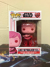 Load image into Gallery viewer, Funko Pop! Star Wars: Valentines - Luke Skywalker &amp; Grogu Figure w/ Protector