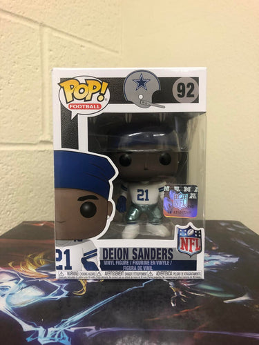 Funko POP! NFL DEION SANDERS Cowboys Home Figure #92 w/ Protector