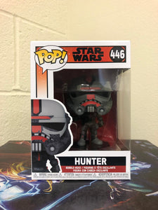 Funko POP! Star Wars: Bad Batch HUNTER Figure #446 w/ Protector