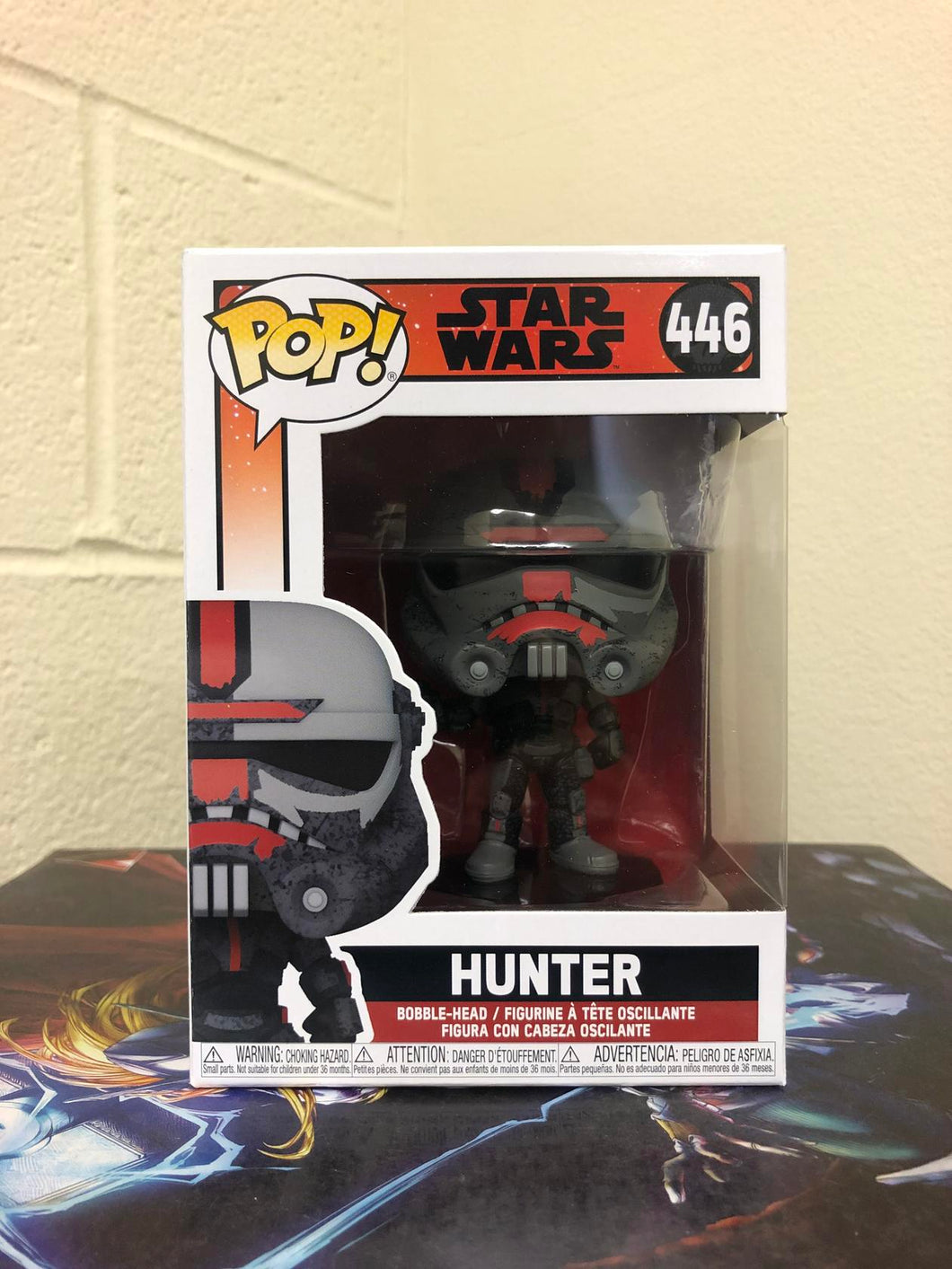 Funko POP! Star Wars: Bad Batch HUNTER Figure #446 w/ Protector