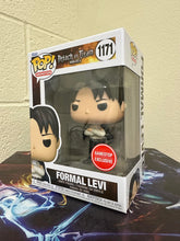 Load image into Gallery viewer, Funko POP!  Attack on Titan FORMAL LEVI GameStop Exclusive #1171 w/ Protector
