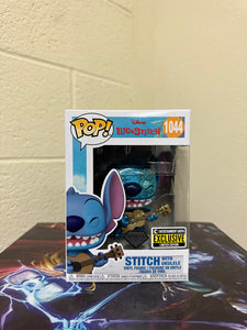 Funko POP! Disney STITCH w/ Ukulele Diamond Glitter Figure #1044 w/ Protector