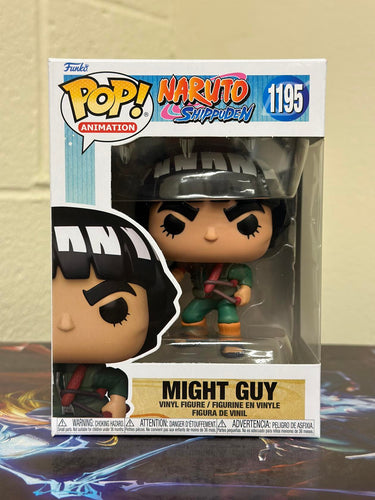 Funko POP! Animation: Naruto MIGHT GUY Figure #1195 w/ Protector