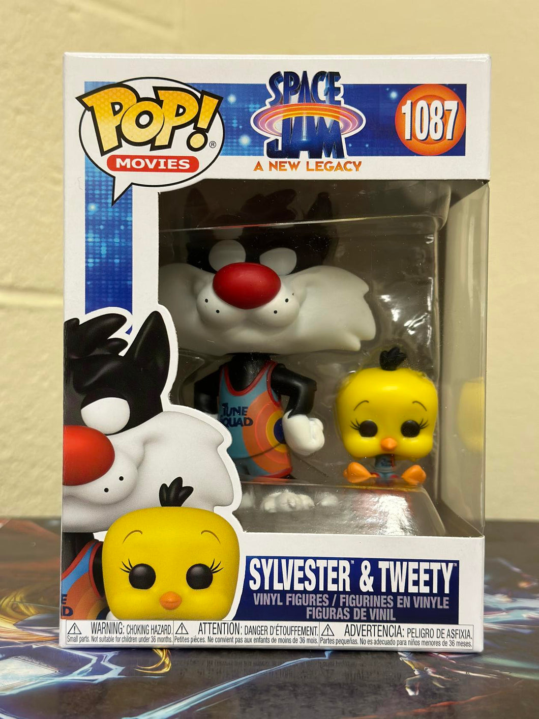 Funko POP! Movies: Space Jam, A New Legacy SYLVESTER & TWEETY #1087 w/ Protector