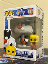 Load image into Gallery viewer, Funko POP! Movies: Space Jam, A New Legacy SYLVESTER &amp; TWEETY #1087 w/ Protector
