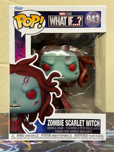Funko POP! Marvel: What If? ZOMBIE SCARLET WITCH Figure #943 w/ Protector
