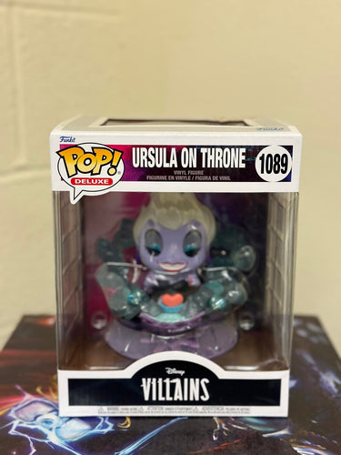 Funko POP! Deluxe: Disney Villains URSULA on THRONE Figure #1089 w/ Protector