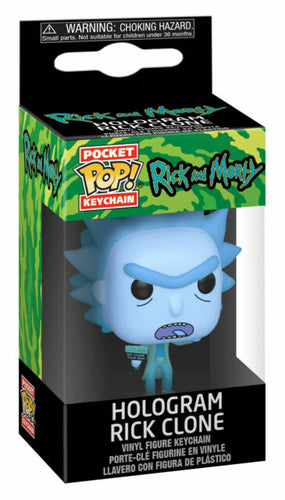 Funko Pop! Keychains: Rick and Morty - Hologram Rick Clone Vinyl Keychain